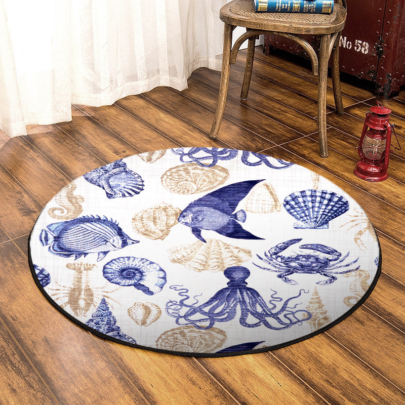 Ocean QN090862 Round Area Rug