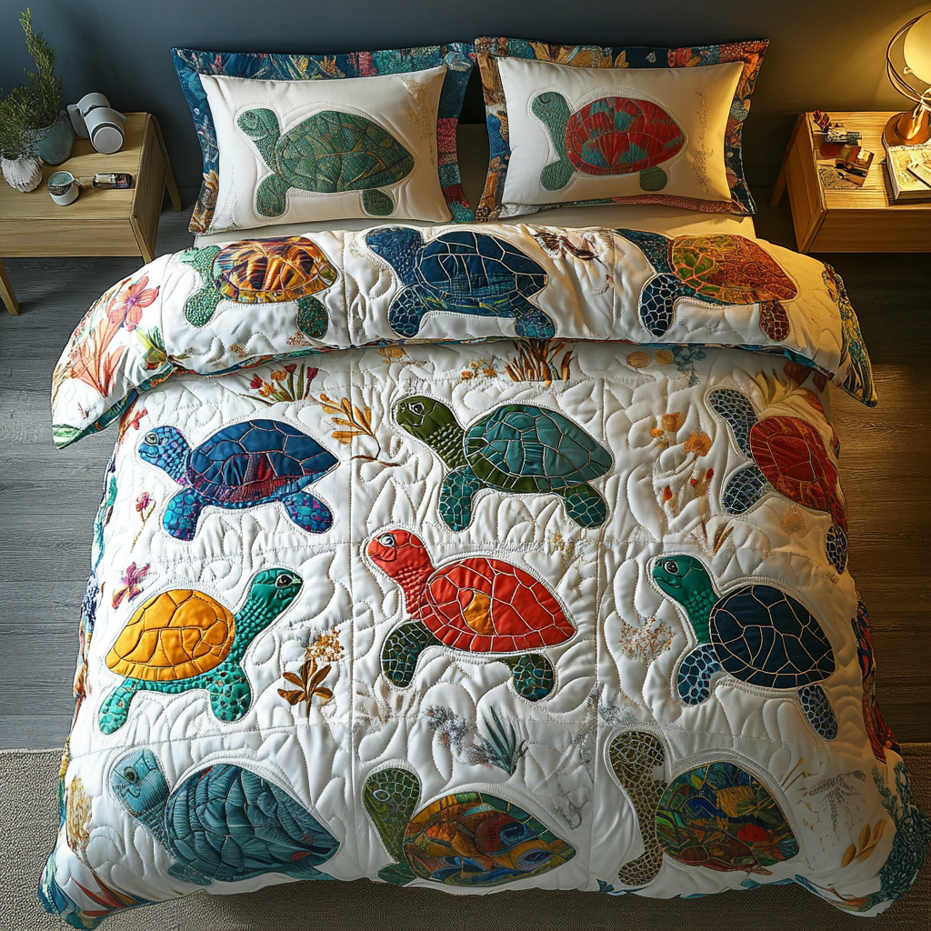 Ocean Drifters Quilted Bedding Set NCU0DV2524