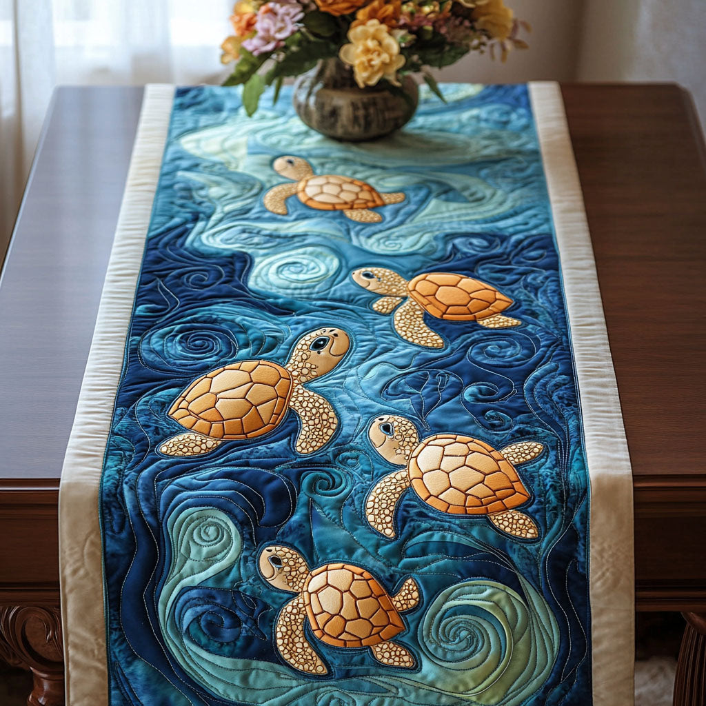 Ocean Glider Quilted Table Runner NCU0NT2569