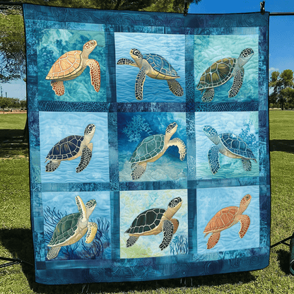 Ocean Harmony Quilted Blanket NCU0TL1023