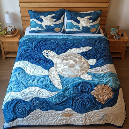 Ocean Wanderer 3-Piece Quilted Bedding Set NCU0DK2062