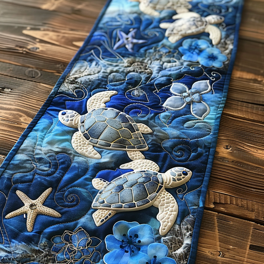 Ocean Wanderer Quilted Table Runner NCU0DV2310