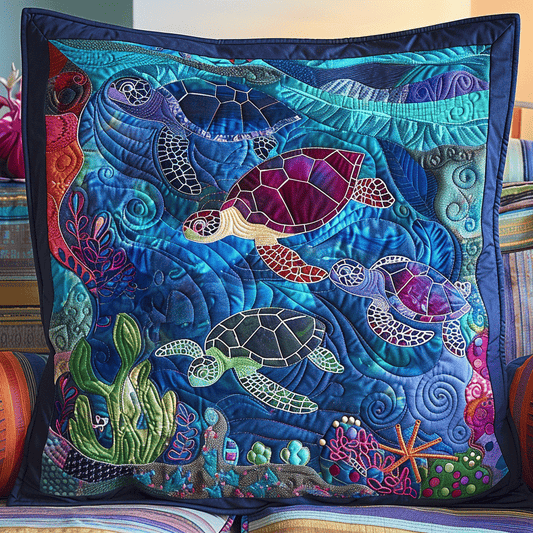 Ocean Whisper Quilted Pillow Case NCU0TL674