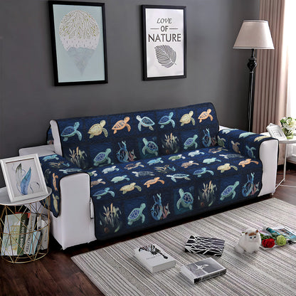 Oceanic Odyssey Quilted Sofa Cover NCU0PT1076