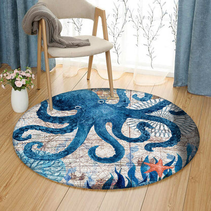 Octopus BT090863 Round Area Rug