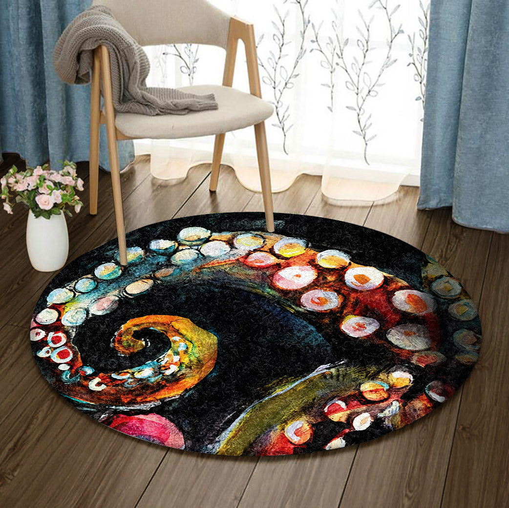 Octopus DD2809076RR Round Area Rug