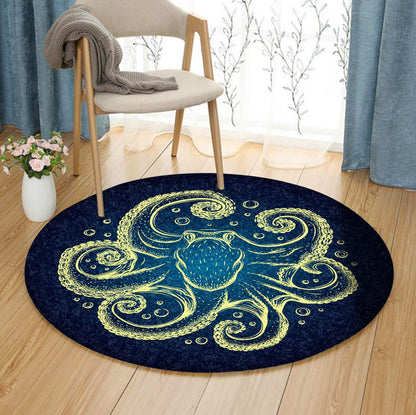 Octopus HT090864 Round Area Rug