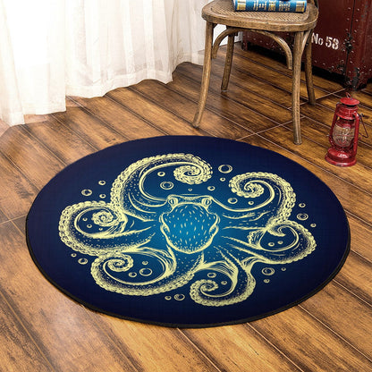 Octopus HT090864 Round Area Rug