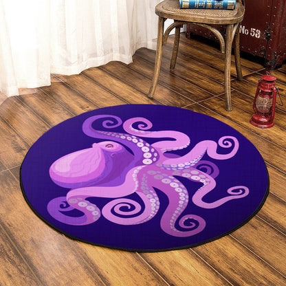 Octopus HT090865 Round Area Rug