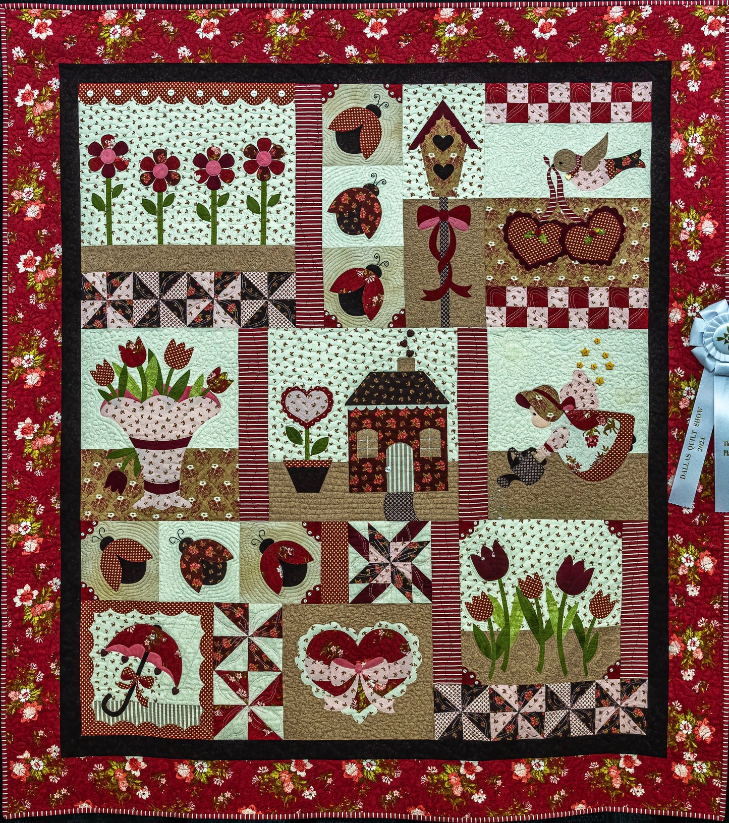 Ladybug Garden CLA080424043 Quilt Blanket