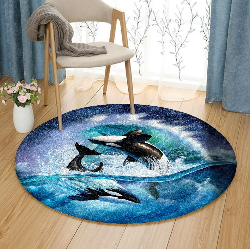 Orca TL0210105TM Round Area Rug