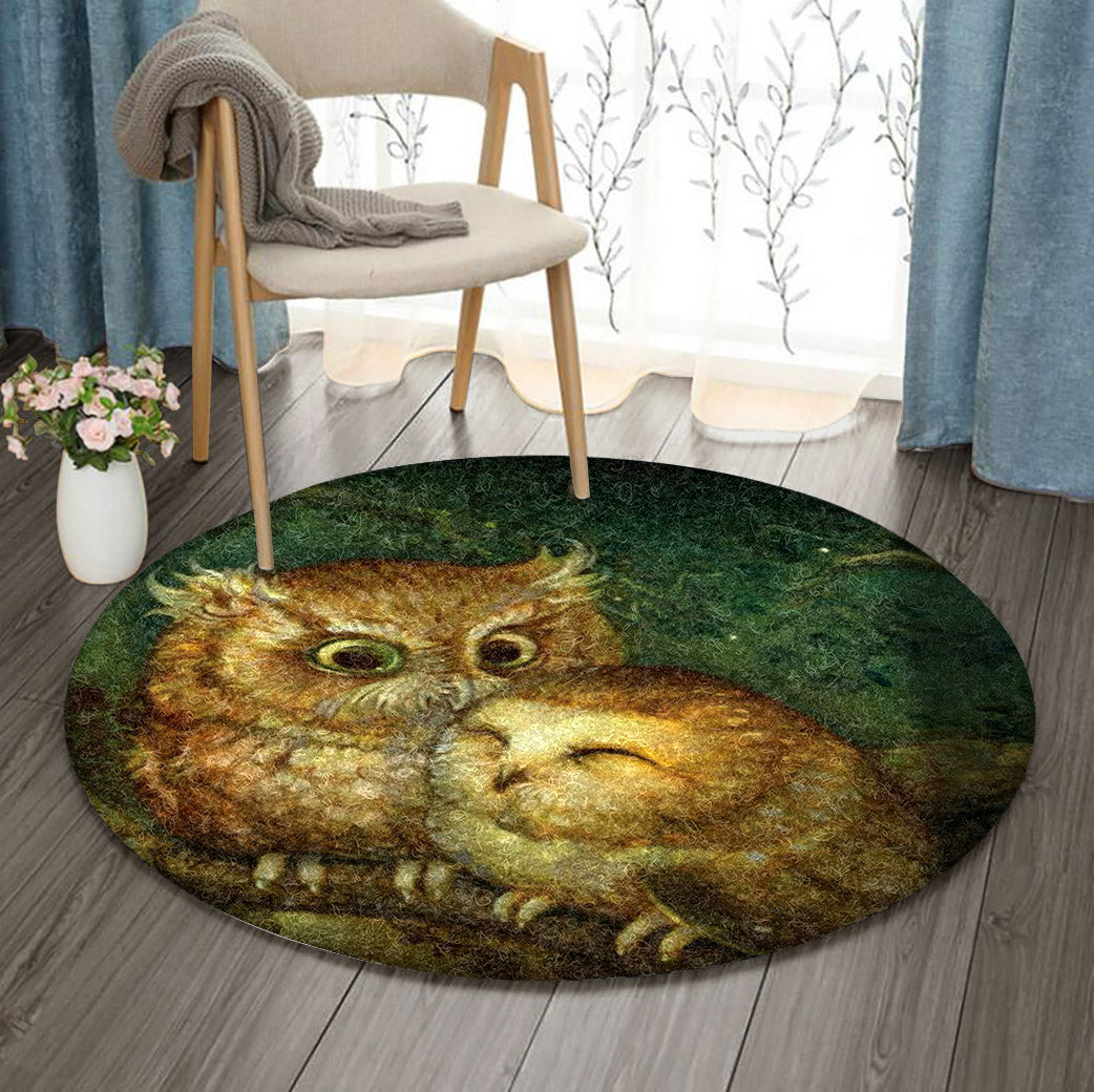 Owl BL0410079RR Round Area Rug