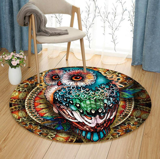 Owl CG121073TM Round Area Rug