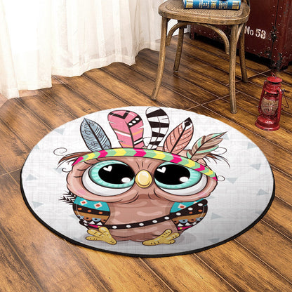 Owl CLA150809RR Round Area Rug