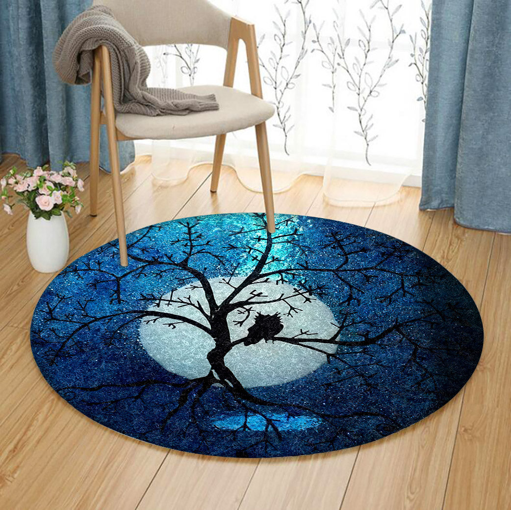 Owl HM310705A Round Area Rug