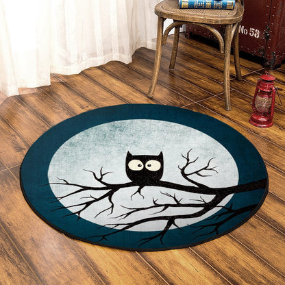 Owl HT080832 Round Area Rug