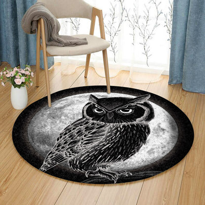 Owl TN310703A Round Area Rug