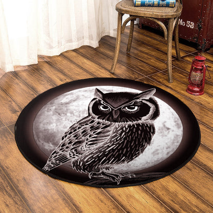 Owl TN310703A Round Area Rug