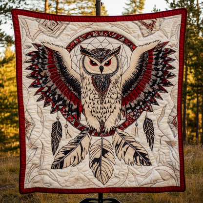 Owl Embrace Quilted Blanket NCU0DK3362