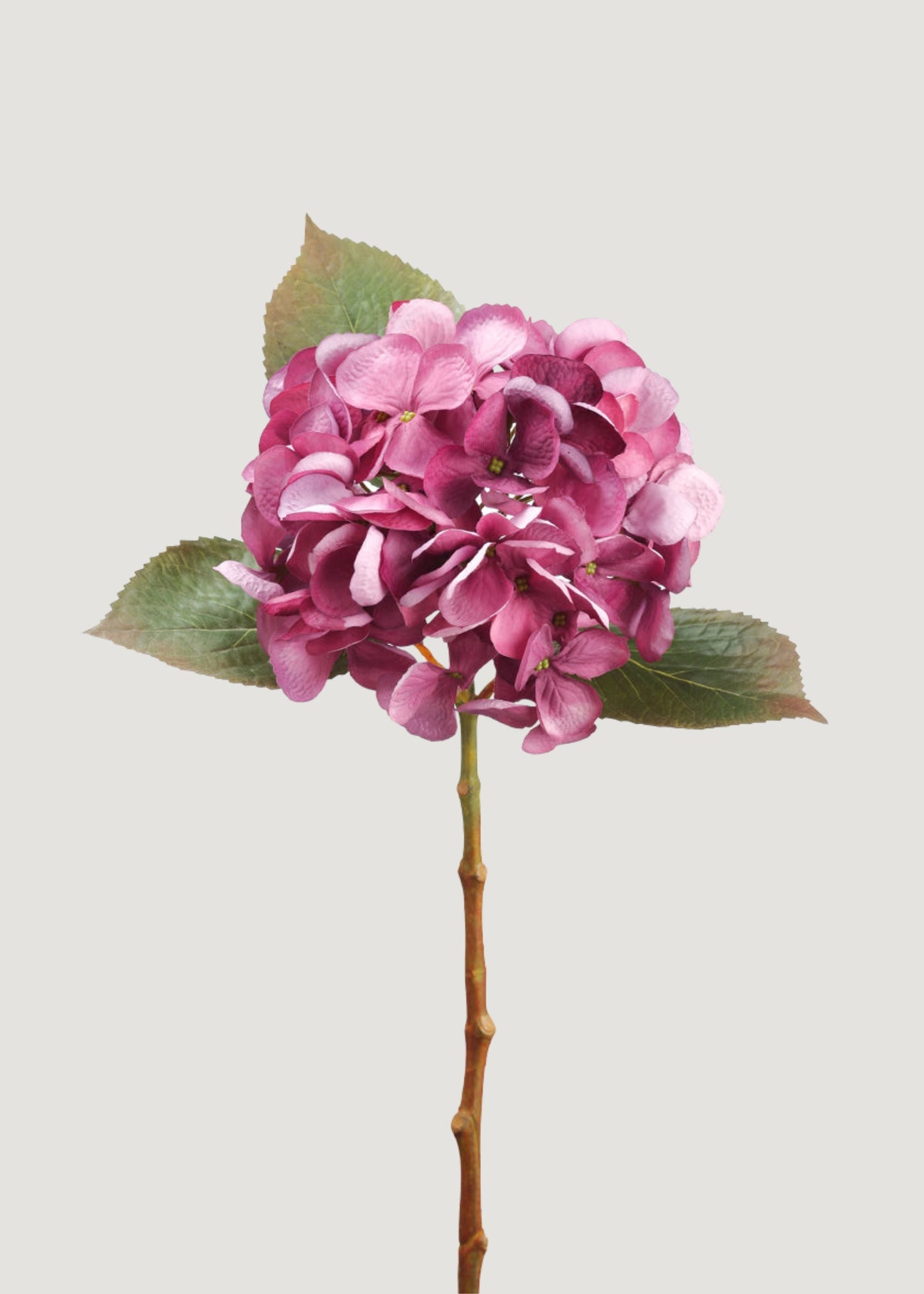 Mauve Artificial Hydrangea Flower - 17.5"