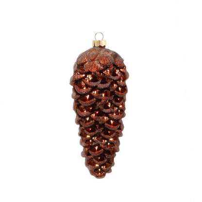 Pinecone Glass Ornament (4 Pack)