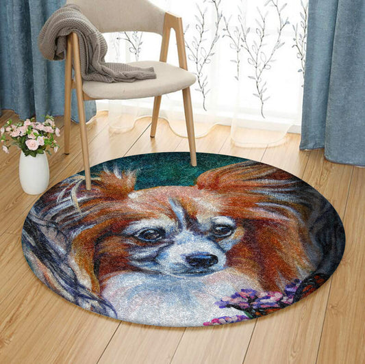 Papillon BL060959RR Round Area Rug