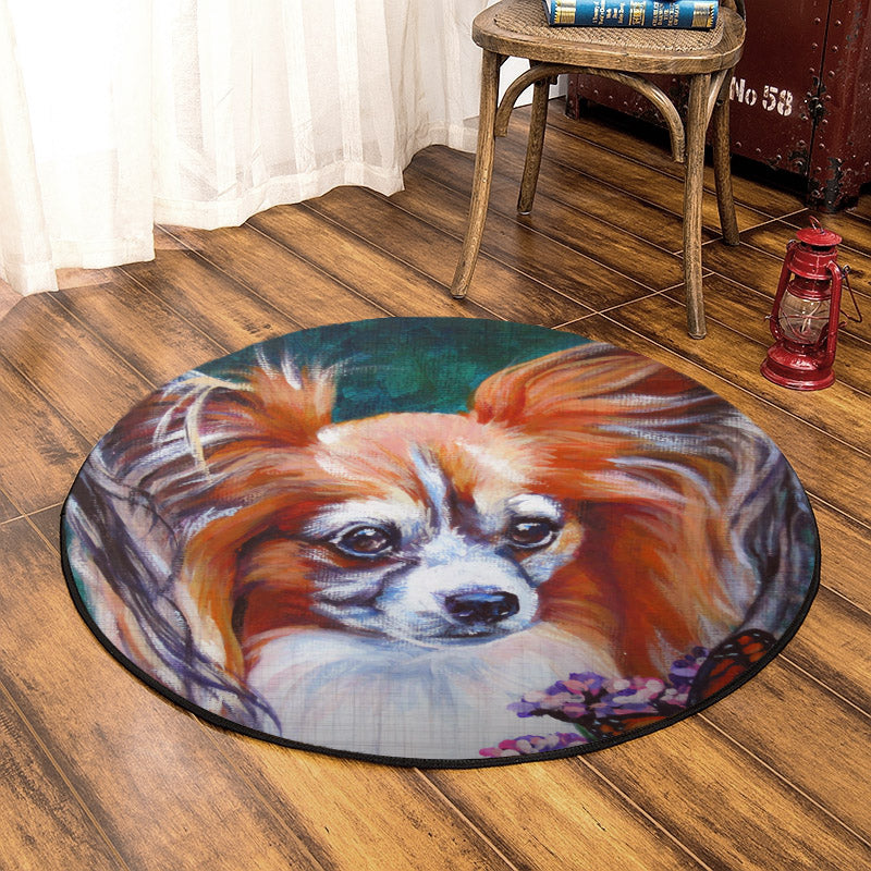 Papillon BL060959RR Round Area Rug