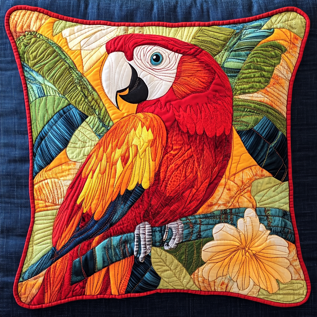 Parrot DAI311024446 Quilted Pillow Case