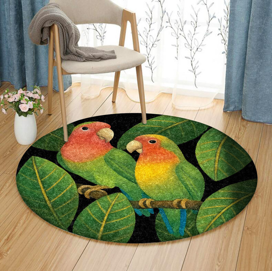 Parrots HT0110075TM Round Area Rug