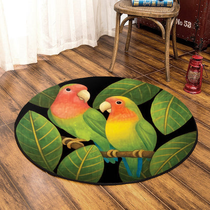 Parrots HT0110075TM Round Area Rug