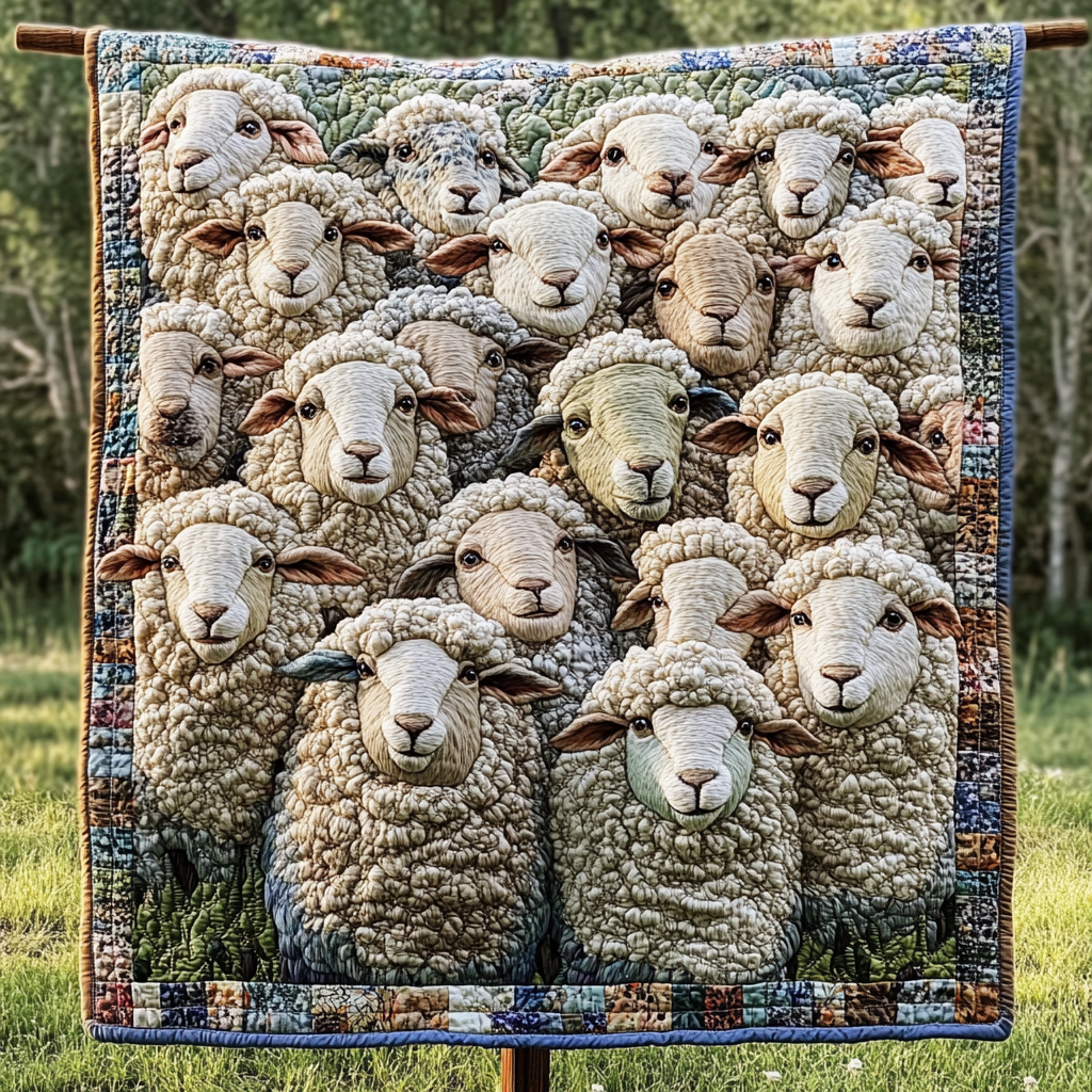 Pastoral Charm Quilted Blanket NCU0VH1785