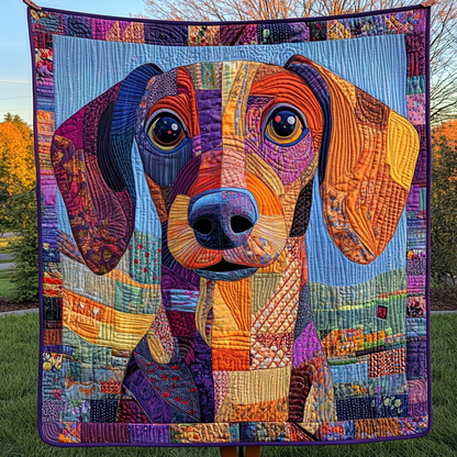 Patchwork Pooch Quilted Blanket NCU0DK2153