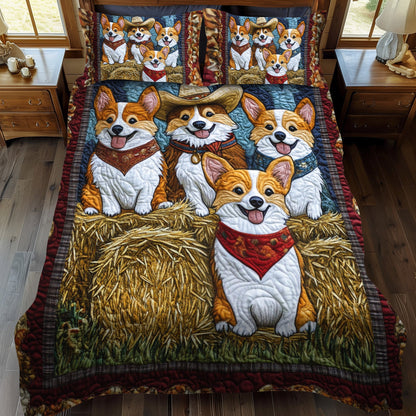 Paws and Smiles 3-Piece Quilted Bedding Set NCU0PT847