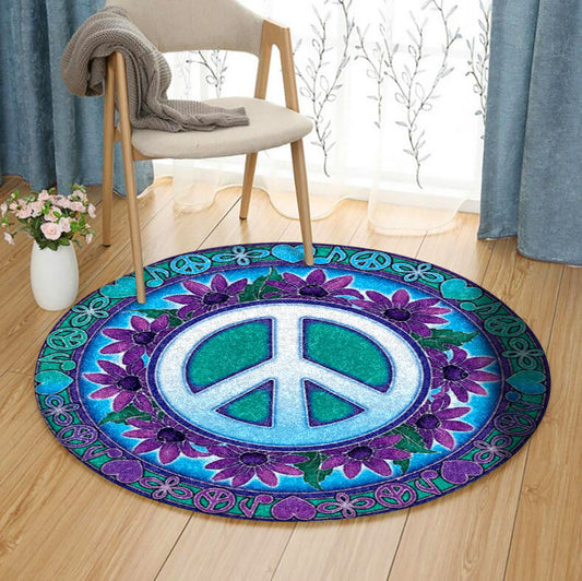 Peace TN080837 Round Area Rug