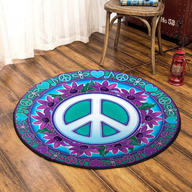 Peace TN080837 Round Area Rug