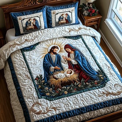 Peaceful Manger Quilted Bedding Set NCU0DV1813