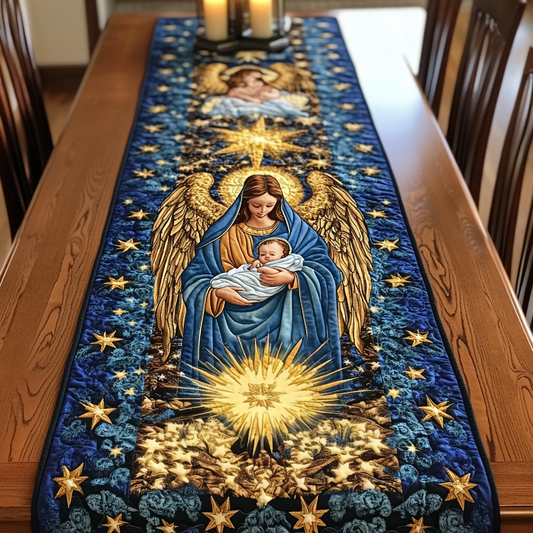 Peaceful Manger Quilted Table Runner NCU0VH295