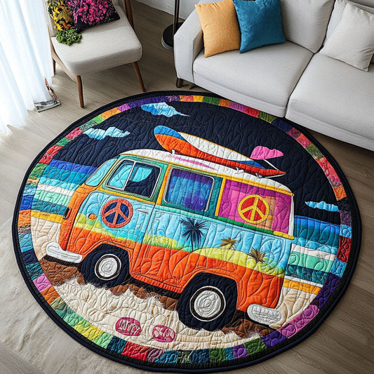 Peaceful Travels Quilted Round Mat NCU0PT1158