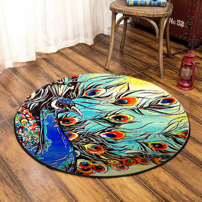 Peacock DP220817RR Round Area Rug