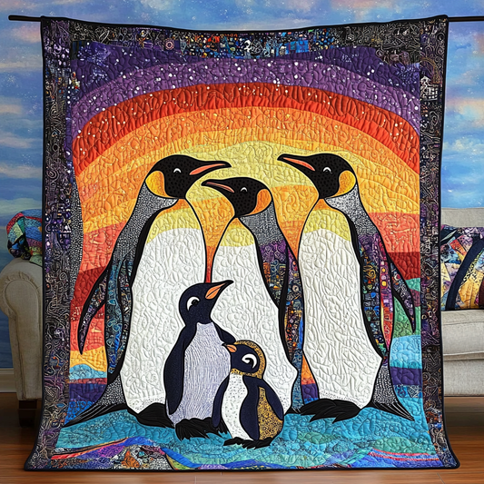 Penguin Family Quilted Blanket NCU0DK344