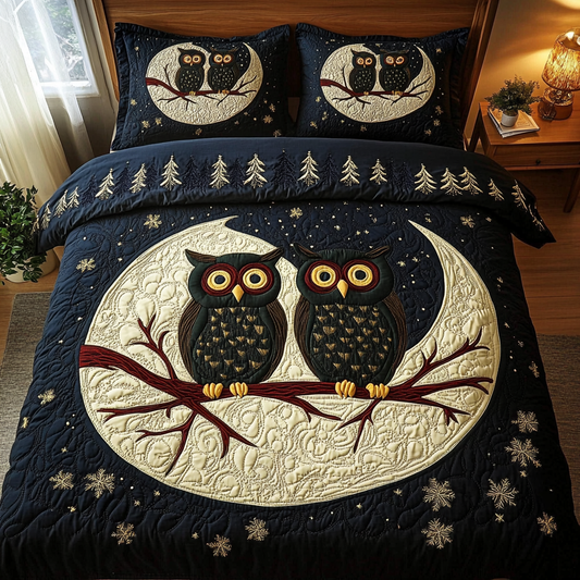 Perched Partners 3-Piece Quilted Bedding Set NCU0DK3146