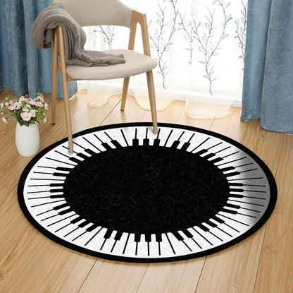 Piano CL240736MD Round Area Rug