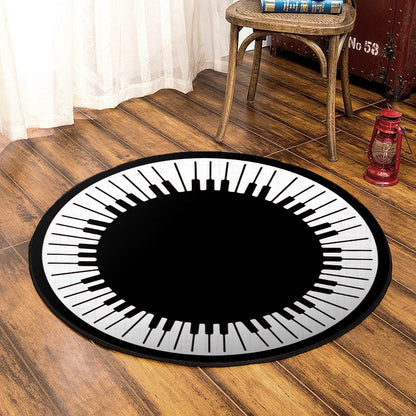 Piano CL240736MD Round Area Rug