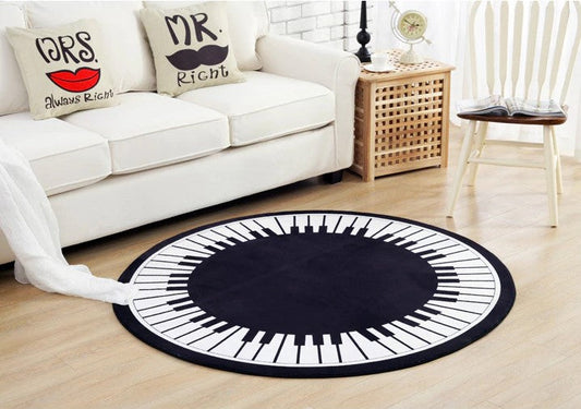 Piano CL300947MDC Round Area Rug