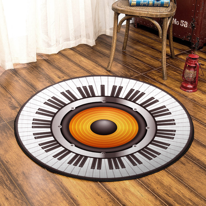 Piano HM310710A Round Area Rug