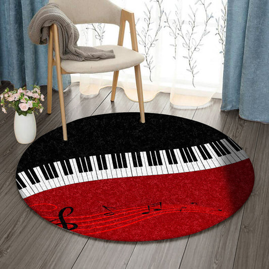 Piano HN0410086RR Round Area Rug