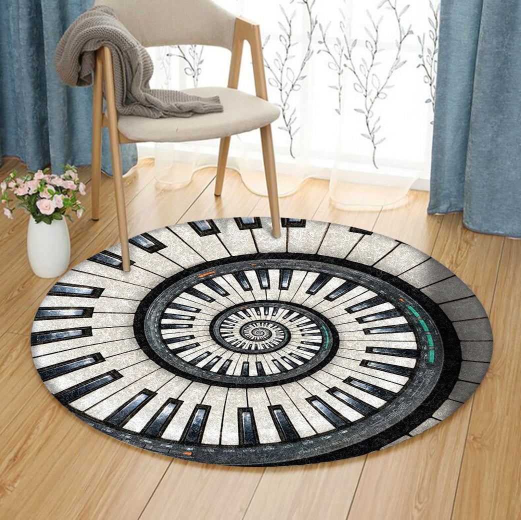 Piano HT1110071TM Round Area Rug