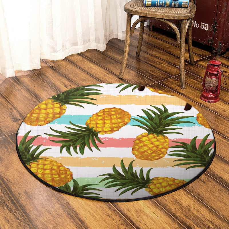 Pineapple Party CLA1910016RR Round Area Rug