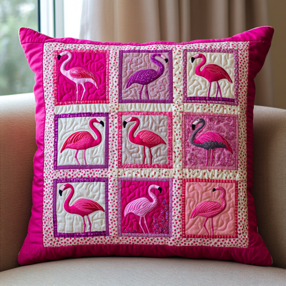 Pink Sunset Quilted Pillow Case NCU0DK2663