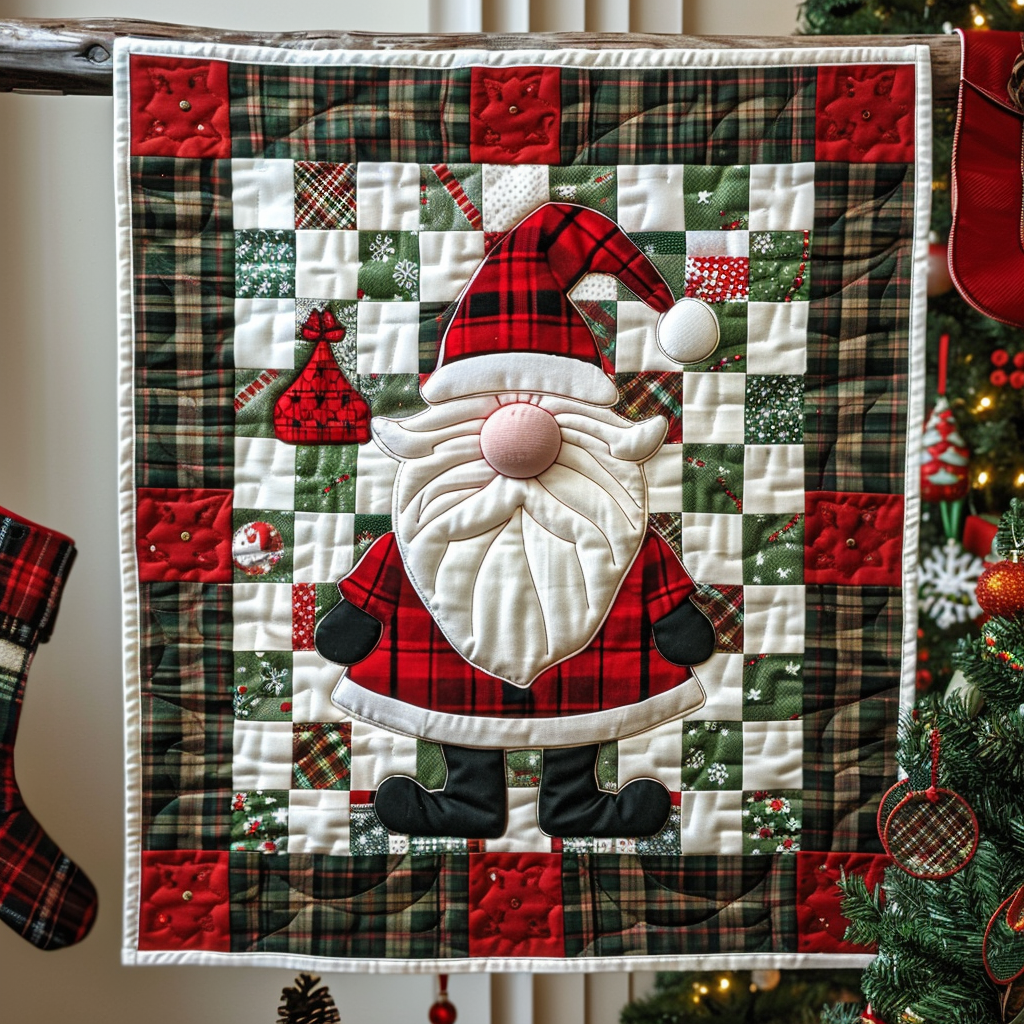 Plaid Santa Quilted Blanket NCU0NT101